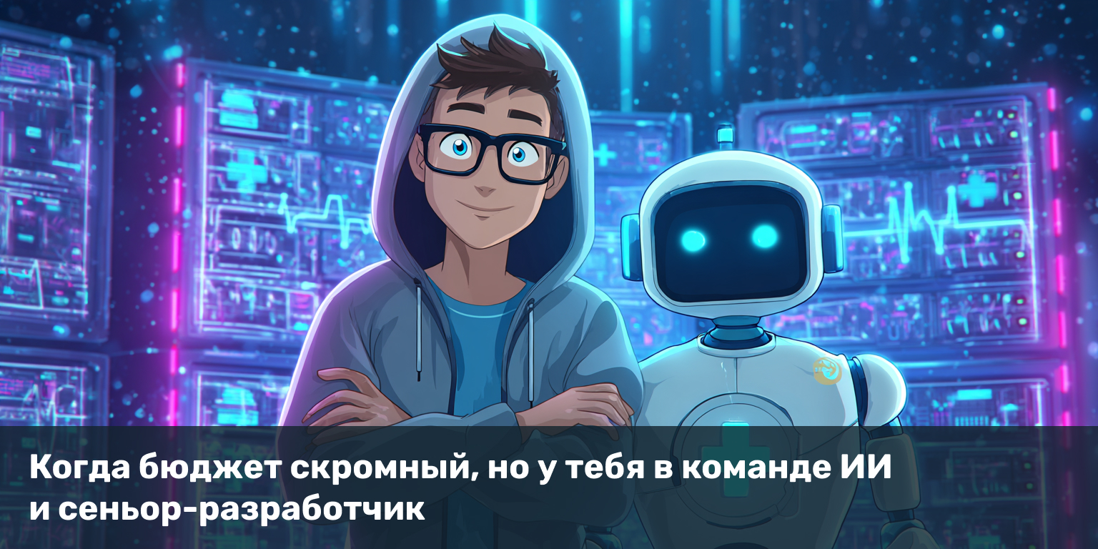 Малобюджетный проект с ИИ и разработчиком